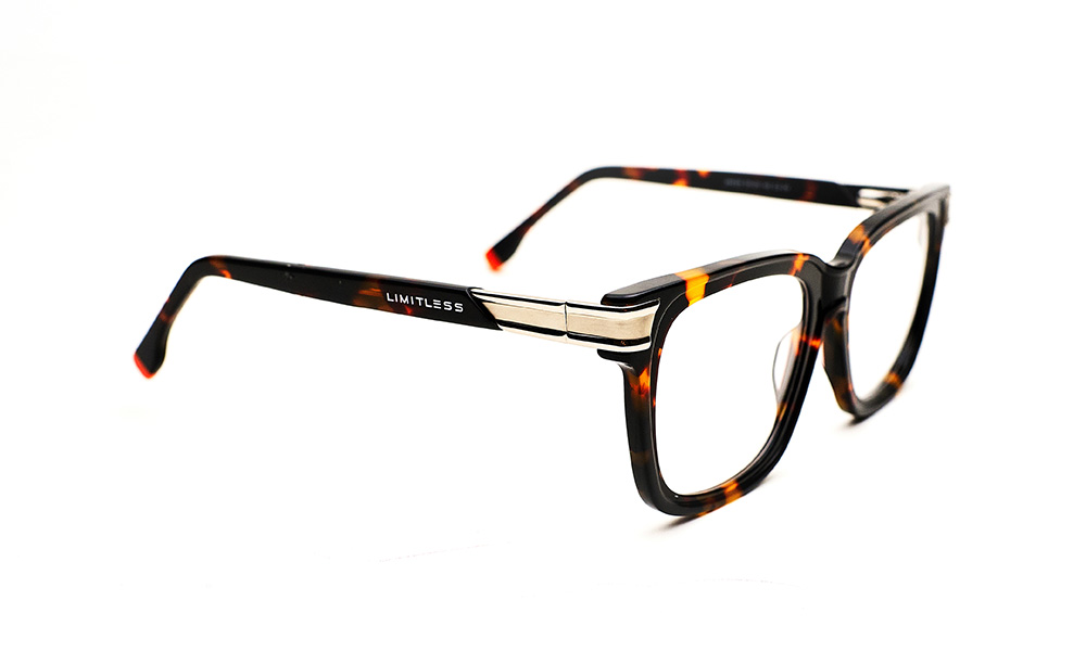 Acetate Metal Tiger Eyeglass