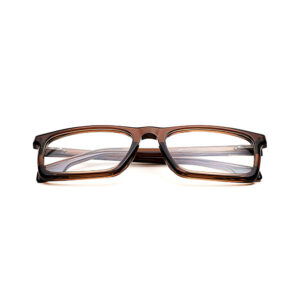 Brown Shine Square Eyeglass