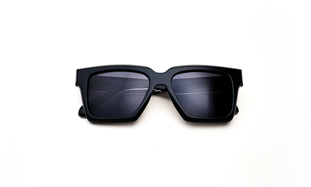 Acetate Black Polarized Sunglass