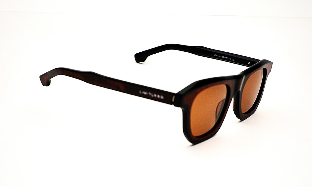 Brown Glitter Acetate Sunglass