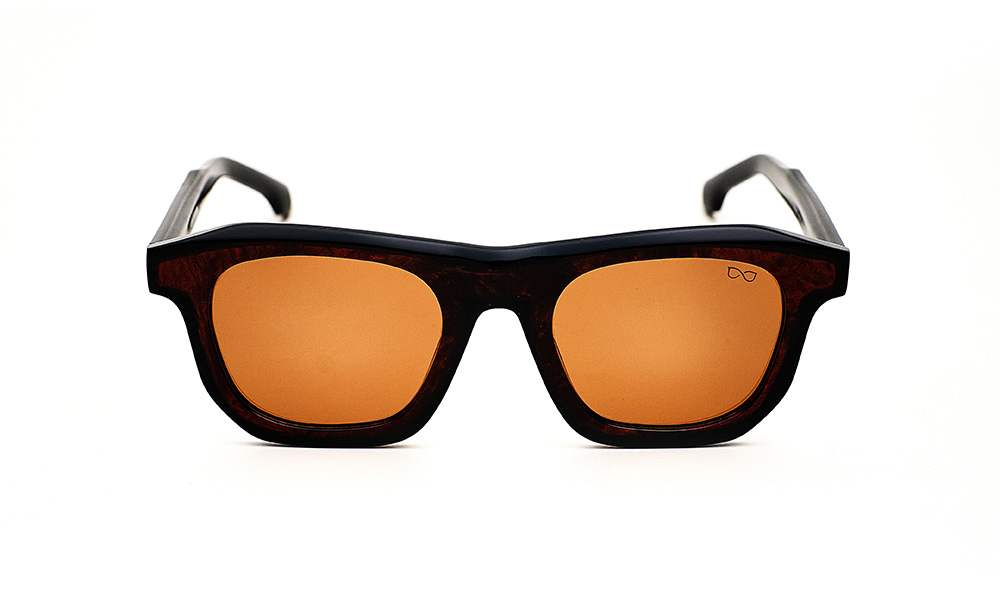 Brown Glitter Acetate Sunglass