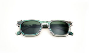 Transparent Green Polarized Sunglass