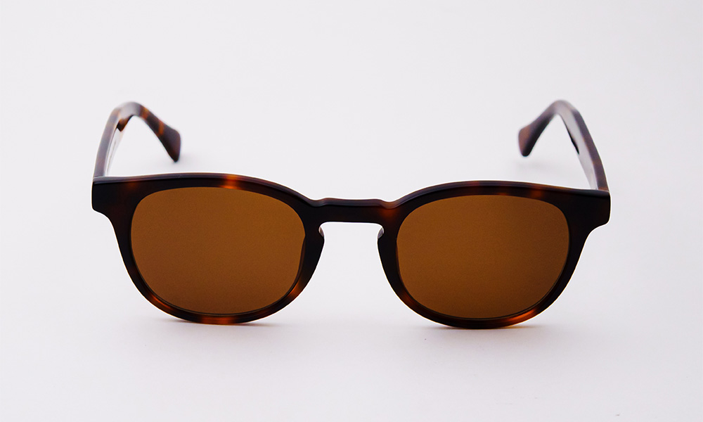 Acetate Brown Printed Sunglass