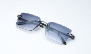 Gunmetal Square Black Sunglass