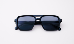 Square Bar Black Sunglass