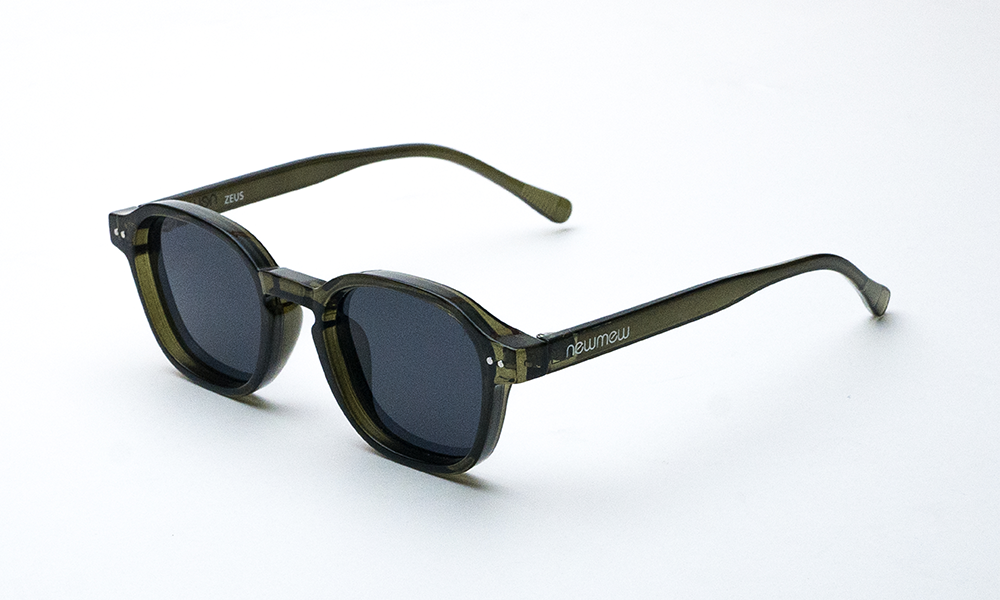 Zeus Black Square Sunglass