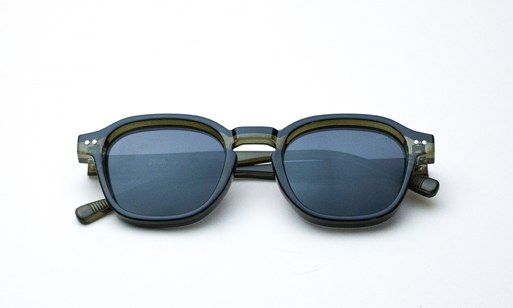 Zeus Black Square Sunglass