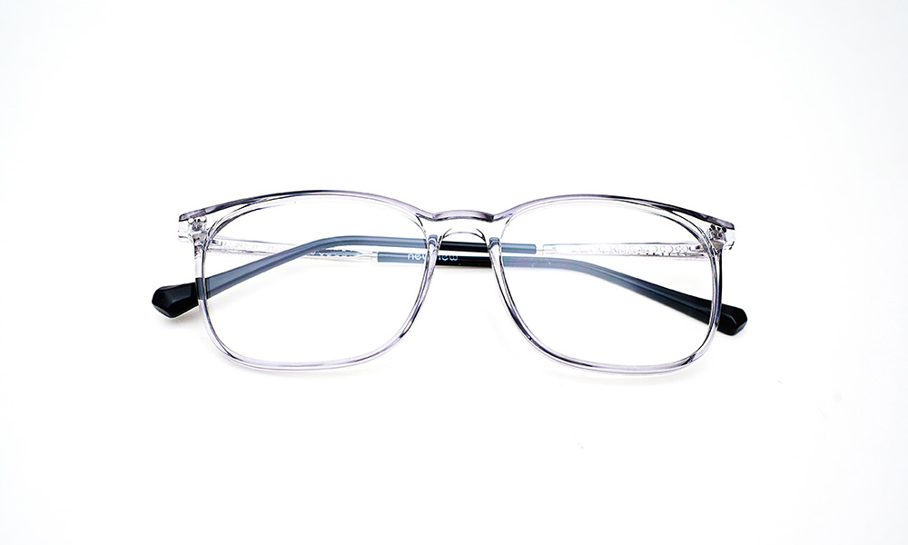 Clear Grey Square Eyeglass