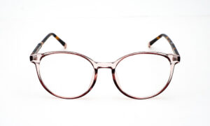 Brown Print Round Eyeglass